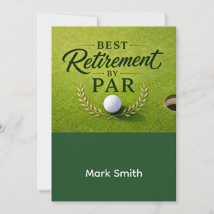 GOLF RETIREMENT Retire, Relax & ParTee for golfer Invitation