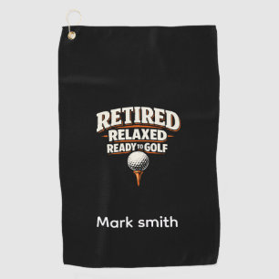 Golf Retirement themed for golfer Towel