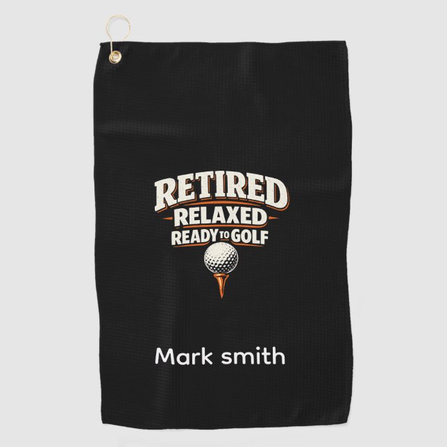 Golf Retirement themed for golfer  Towel (Front)