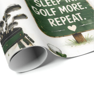 Golf Retirement themed for golfer Wrapping Paper