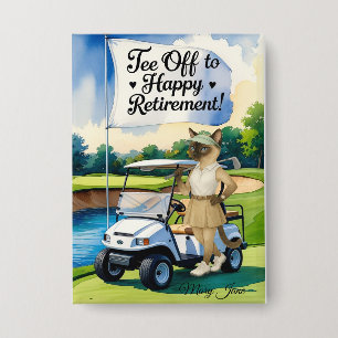 Golf Retirement themed for Siamese Cat lovers