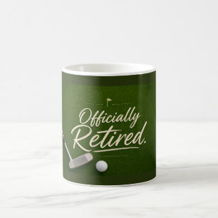 Golf retirement themed on green  coffee mug