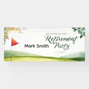 GOLF RETIREMENT  Welcome to party Banner