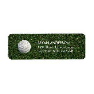 Golf Return Address Label
