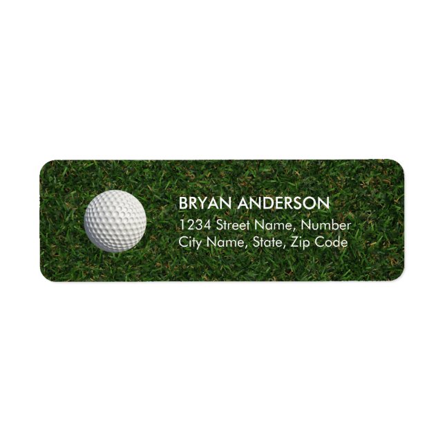Golf Return Address Label (Front)