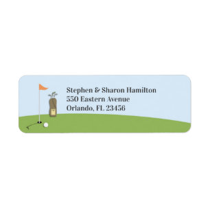 Golf Return Address Labels