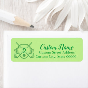 Golf Return Address Labels – Personalised, Elegant