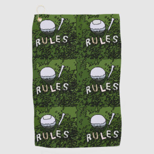 Golf Rules all over for golfer funny gifts Golf Towel