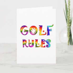 Golf Rules Card