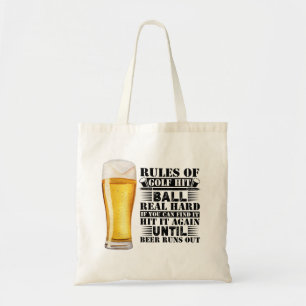 Golf RULES funny saying for golfer Tote Bag