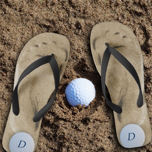 Golf Sand Trap Footprint Flip Flops for Golfers (Creator Uploaded)