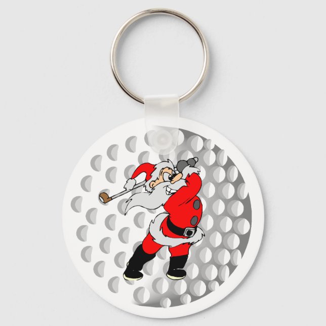 Golf Santa Key Ring (Front)