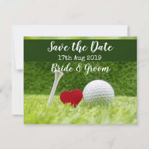 Golf Save the date for Wedding Day Announcement