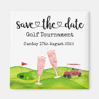 Golf Save the date Golf Tournament golfer Wedding