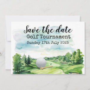 Golf Save the date Golf Tournament  Invitation
