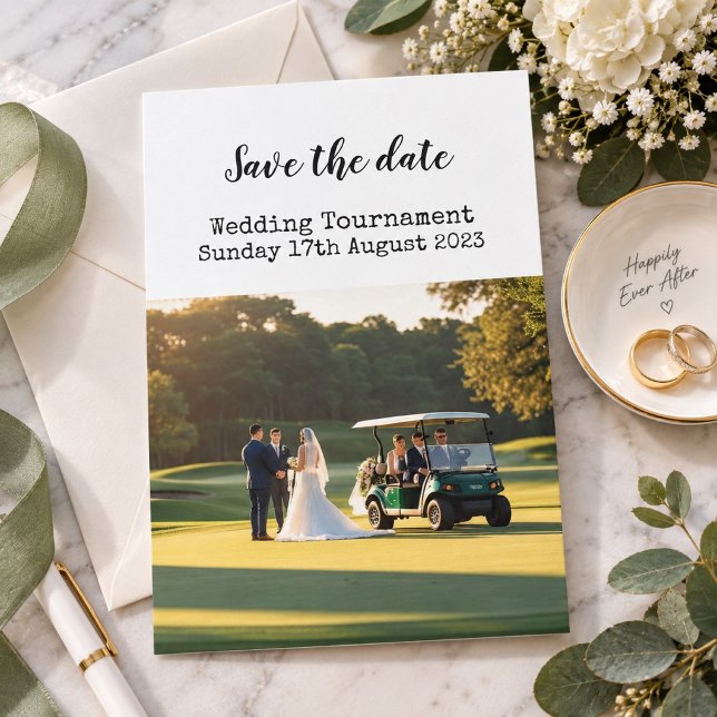 Golf Save the date Golf Wedding  Invitation (Creator Uploaded)