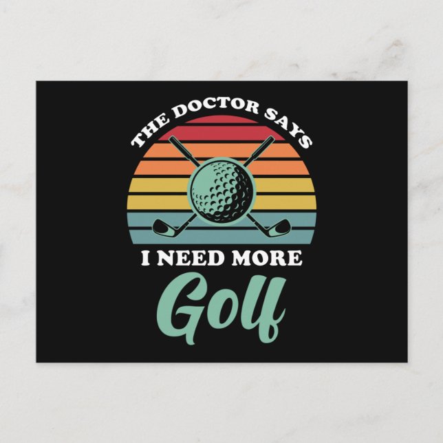 Golf Saying Funny Postcard (Front)