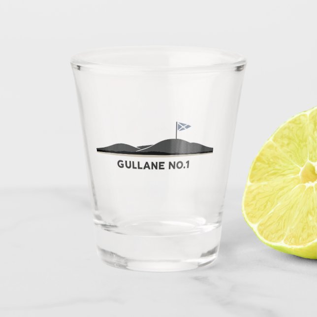 Golf Scottish Gullane Scotland Shot Glass (Front)