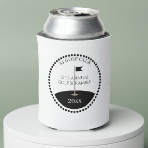 Golf Scramble Club Name Can Cooler