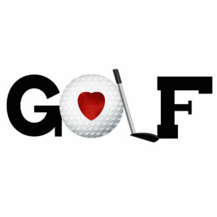 GOLF Sculpture (with Stand) Standing Photo Sculpture