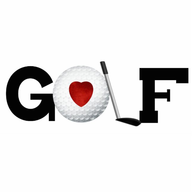 GOLF  Sculpture (with Stand) Standing Photo Sculpture (Front)