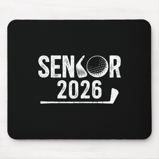 Golf Senior 2026 Graduation Senior Golf Player 202 Mouse Mat (Front)