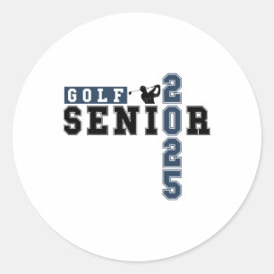 Golf Senior Night Golf Senior 2025 Graduation 63 Classic Round Sticker