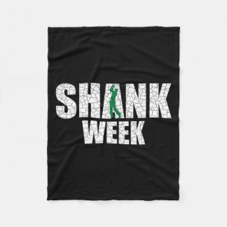 Golf Shank Week Shirt Funny Golf Fleece Blanket