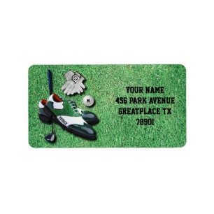 Golf Shoes Ball Gloves Club Driver With Your Name Label