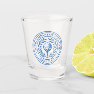 Golf Shot Glass Custom Name Best Man Gift Blue