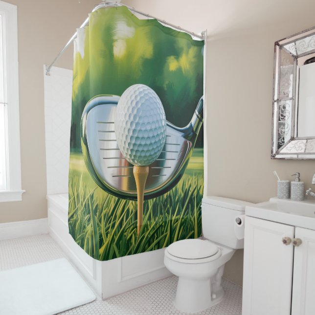 Golf Shower Curtain (In Situ)
