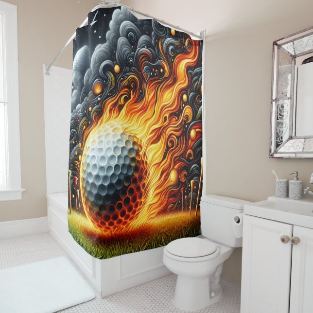 Golf Shower Curtain (In Situ)