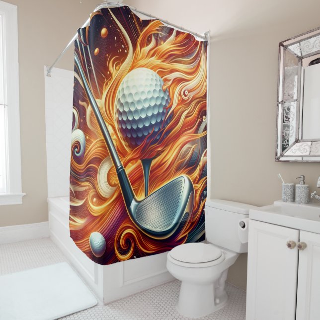 Golf Shower Curtain (In Situ)