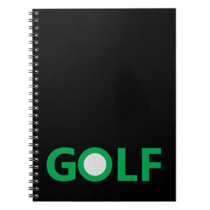 Golf sign notebook