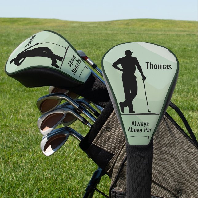Golf Silhouette, Male, Name, Text Head Cover (Creator Uploaded)