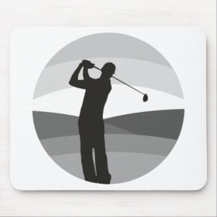Golf Silhouette Mouse Mat
