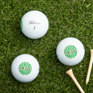 Golf Silhouette Pattern Classic Branding buisness  Balls