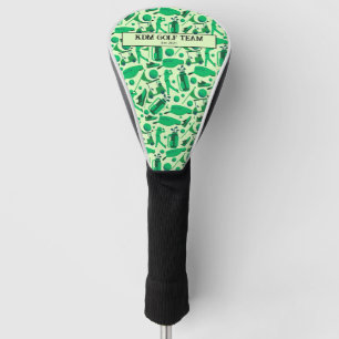 Golf Silhouette Pattern Classic team Head Cover