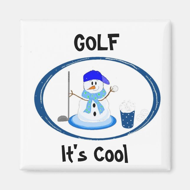 Golf - Snowman Magnet (Front)