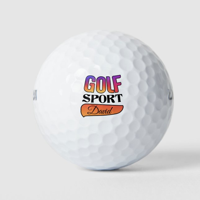 Golf sport david customisable golf ball  (Front)
