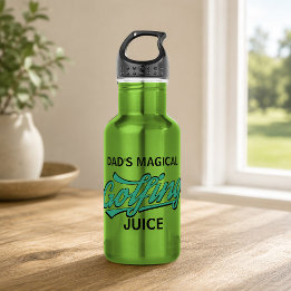 Golf Sports Funny Golfer Dad Golfing Water Bottle