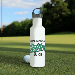 Golf Sports Funny Golfer Dad Golfing Water Bottle
