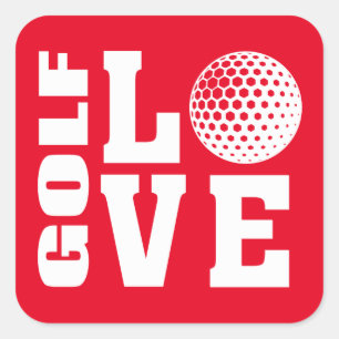 Golf Square Sticker