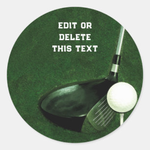Golf Square Sticker