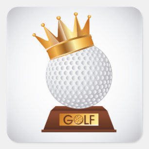 Golf Square Sticker