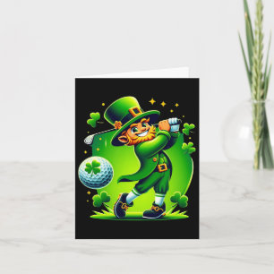 Golf St Patricks Day Golf Irish Golfing Card