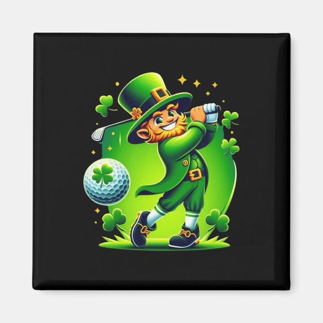 Golf St Patricks Day Golf Irish Golfing  Magnet (Front)