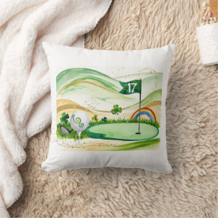 Golf St. Patrick's Day  Golf themed for Golfer  Cushion