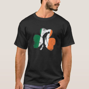 Golf St Patrick's Day Golfing Golfer Shamrock Iris T-Shirt