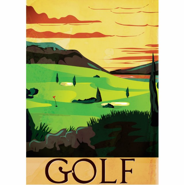 Golf Standing Photo Sculpture (Front)